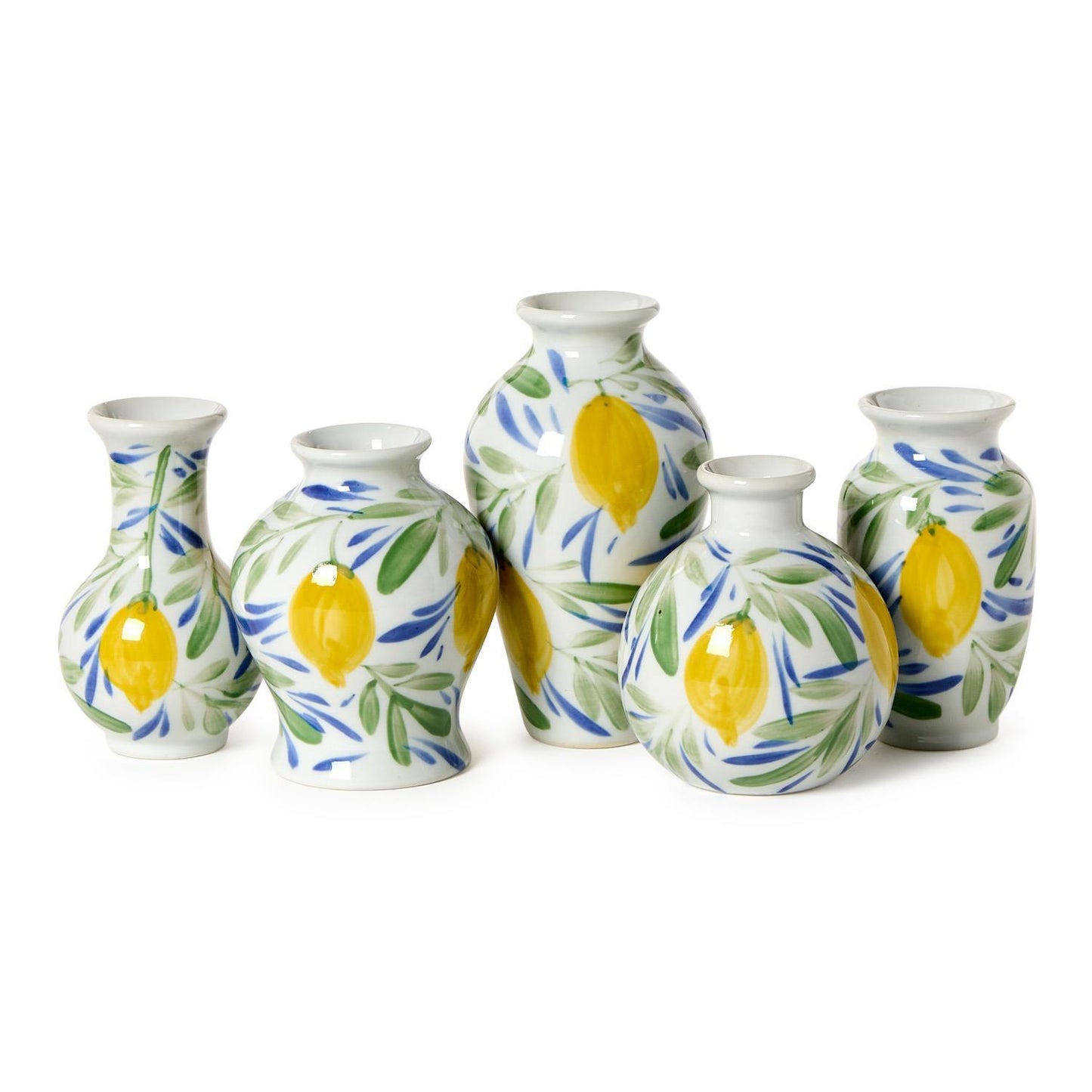 Hand painted Mini Lemon Vase