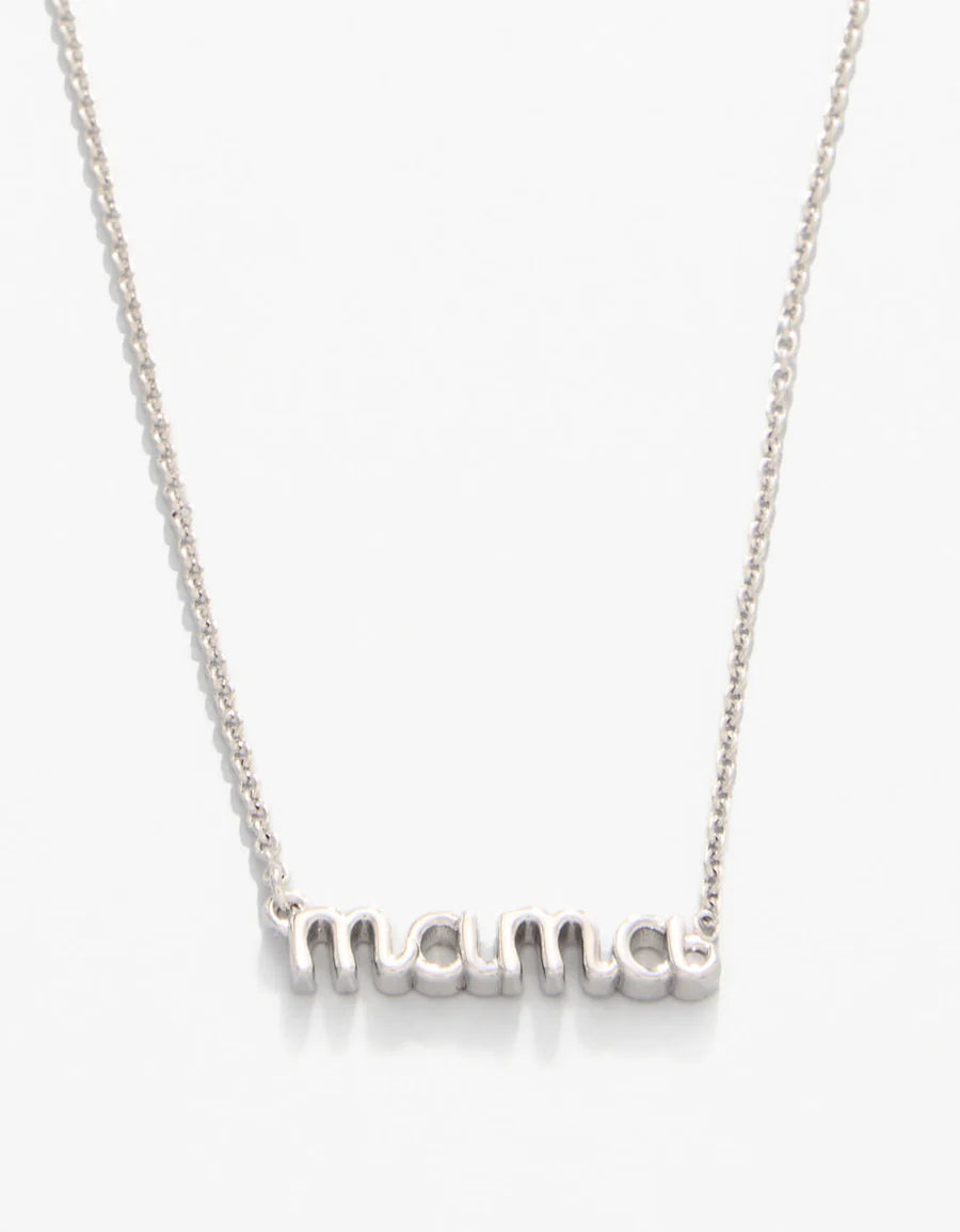 Mama Script Necklace