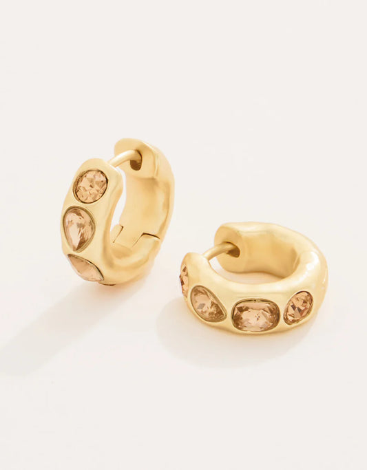 Manor Gem Hoop Earrings