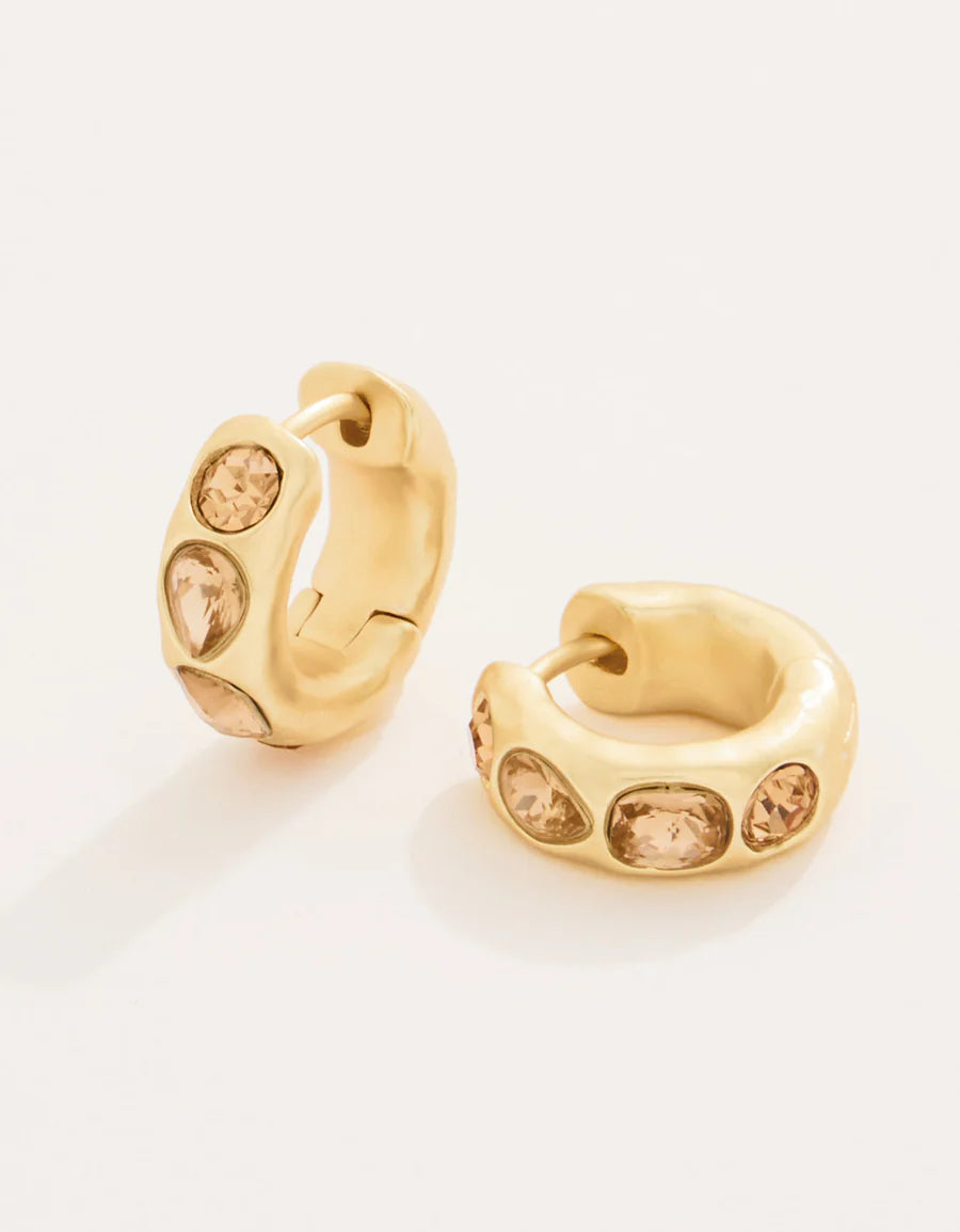 Manor Gem Hoop Earrings