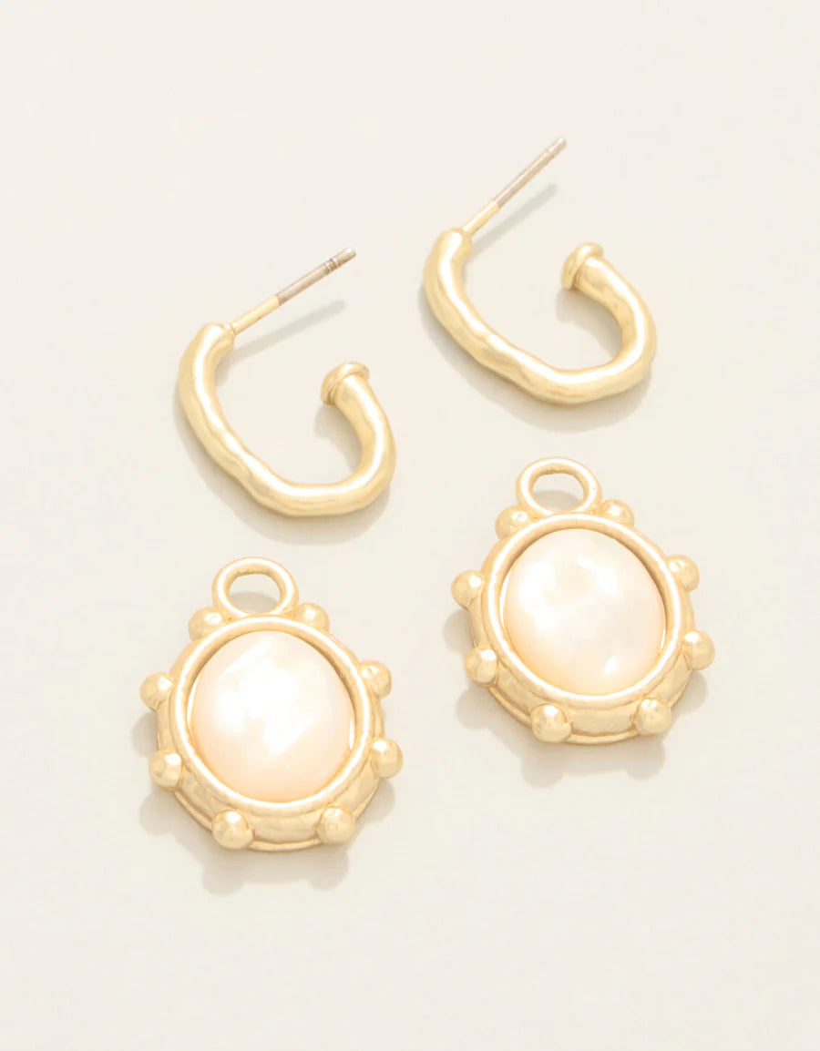 Mercer House Drop Hoop Earrings