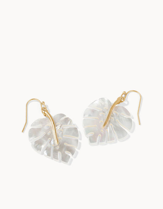 Monstera Leaf Earring