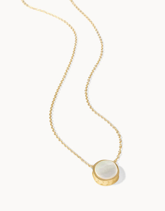 Naia Petite Gold Pearlescent Necklace