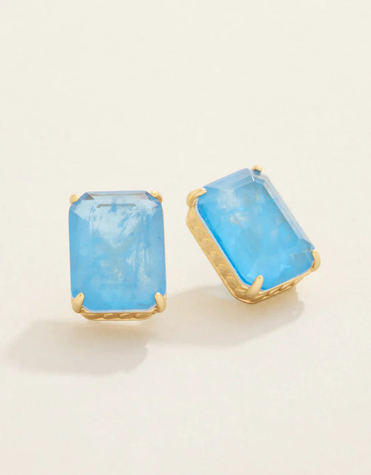 Naiad Rectangle Stud Earrings