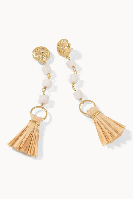 Old Field Druzy Dangle Earrings