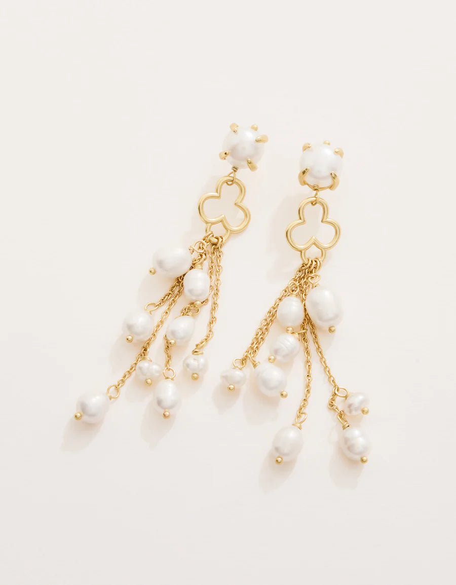 Pearl Party Tassel Earrings