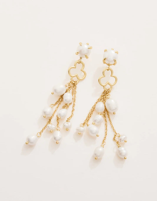 Pearl Party Tassel Earrings