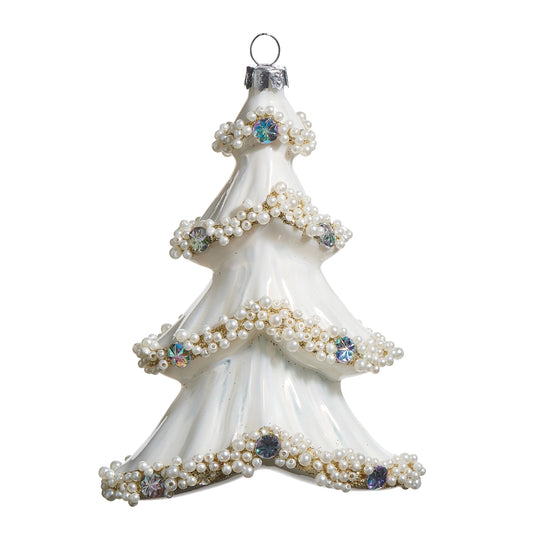 Pearl Trimmed Tree Ornament