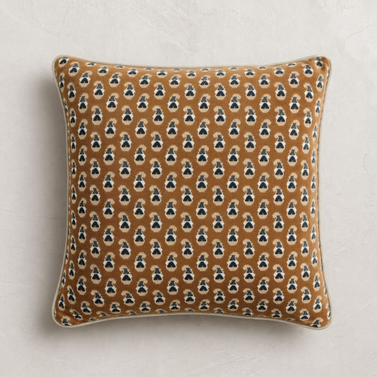 Petite Paisley Camel Pillow