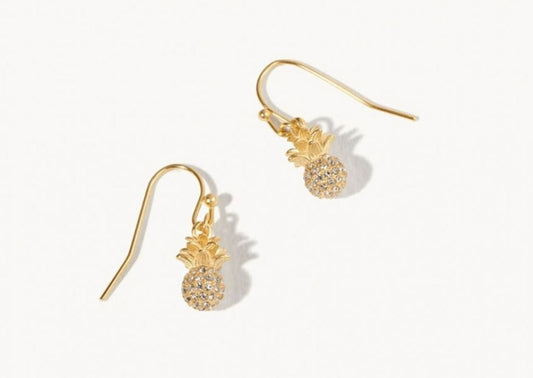 Sparkly Pineapple Drop Earrings
