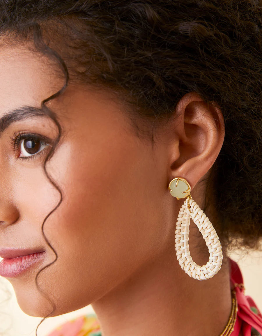 Poolside Wicker Earrings