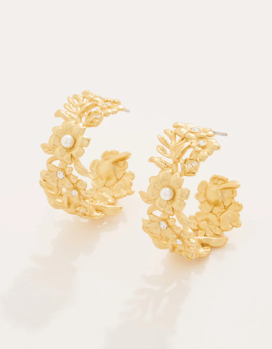 Posy Party Hoop Earrings
