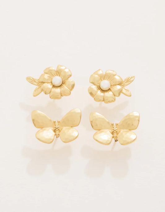 Posy Party Study Earrings Set of 2