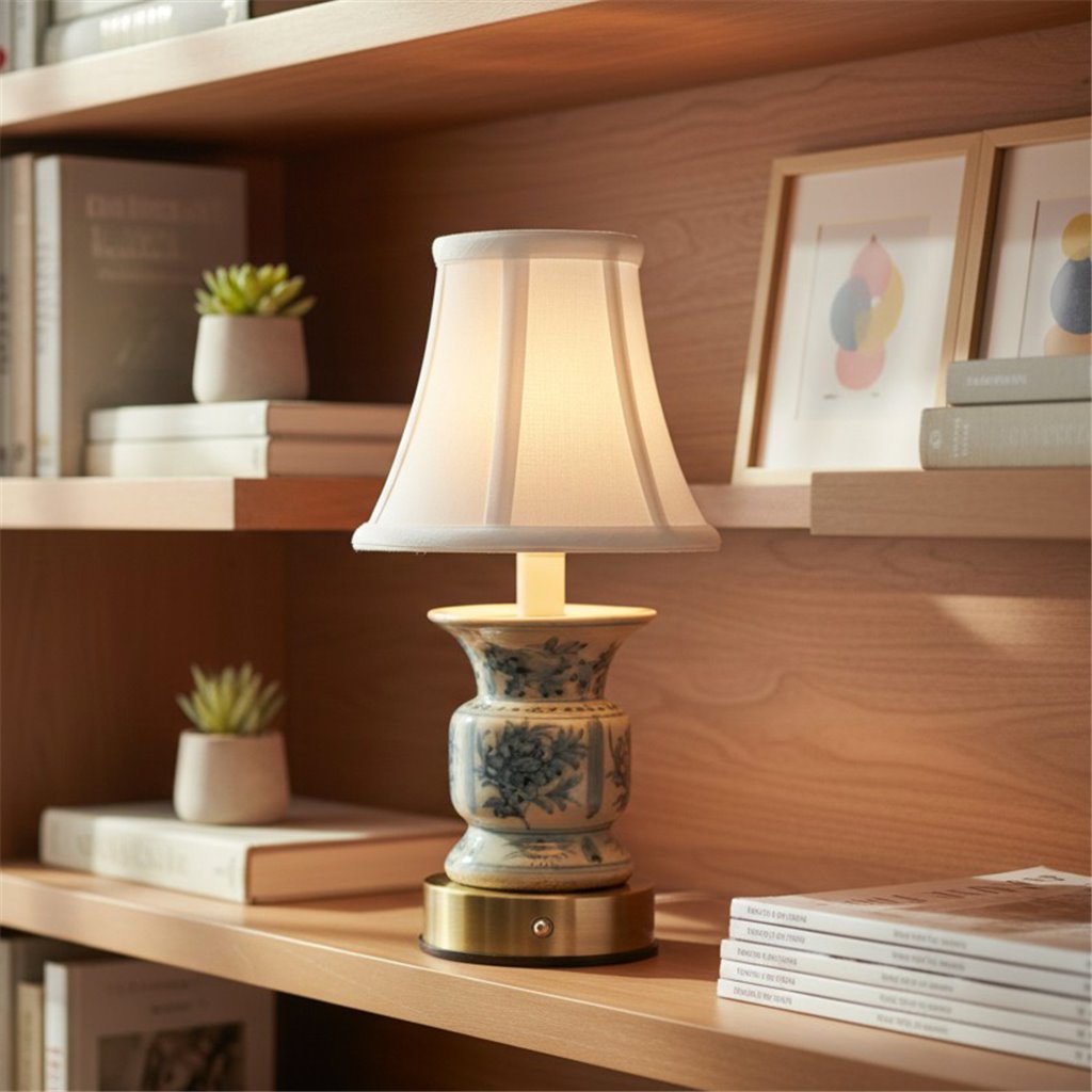 Blue & White Rechargeable Lamp
