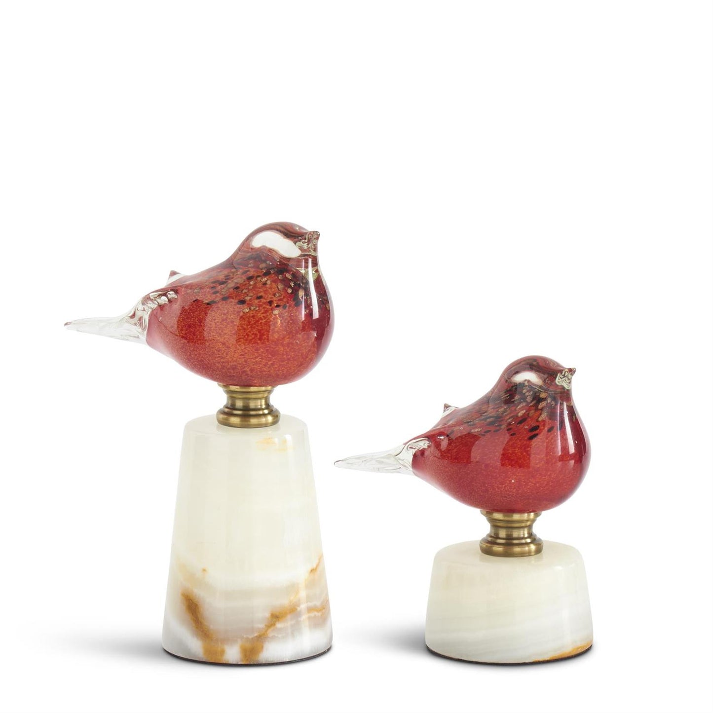 Red Glass Bird Collection