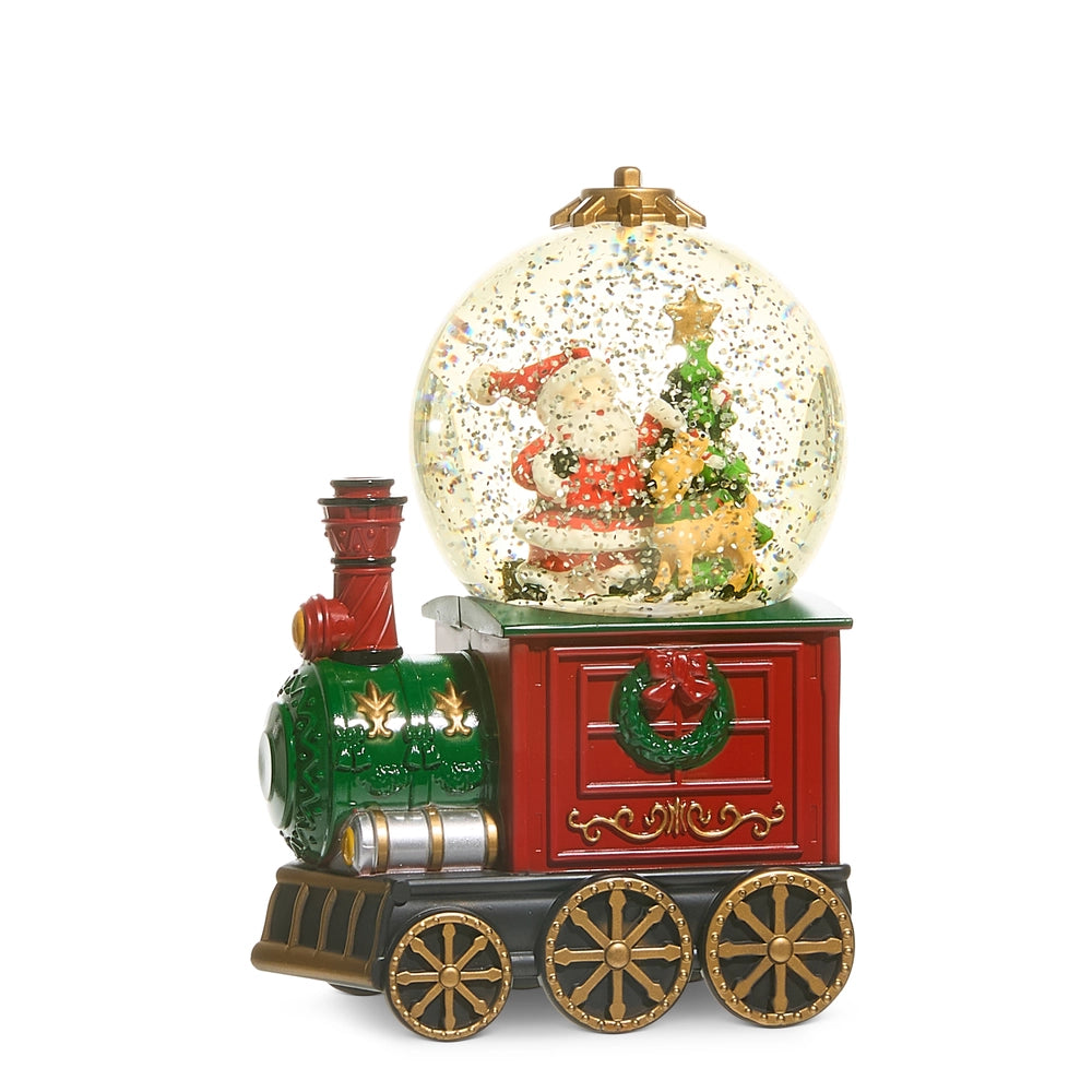 Santa Train Water Globe
