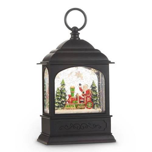 Santa in Train Musical Lighted Lantern