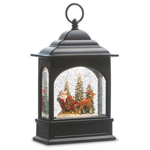 Santa and Mrs. Clause Musical Lighted Lantern