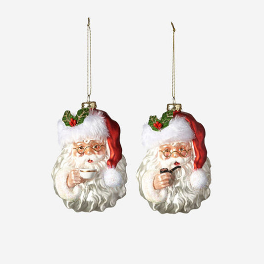 Santa Head Ornament Collection