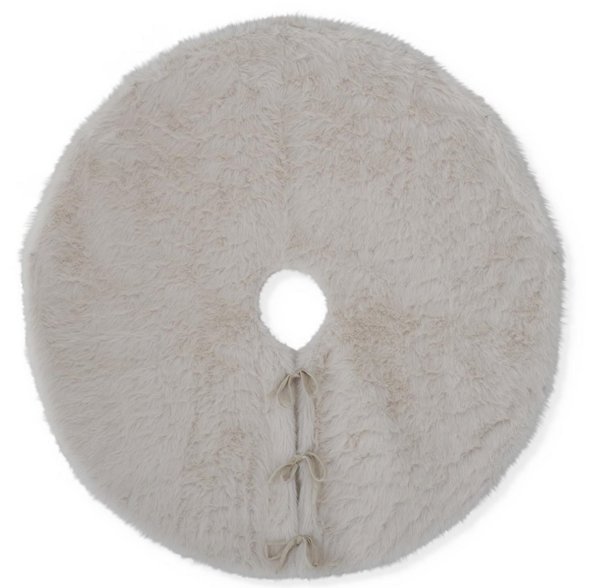 White Vegan Fur Tree Skirt, 50"