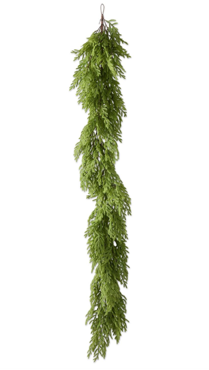 Real Touch Norfolk Pine Garland, 72"