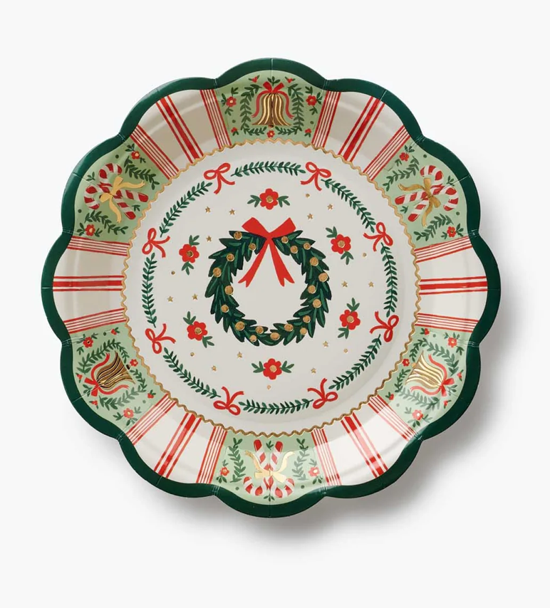Holly Jolly Small Paper Plates