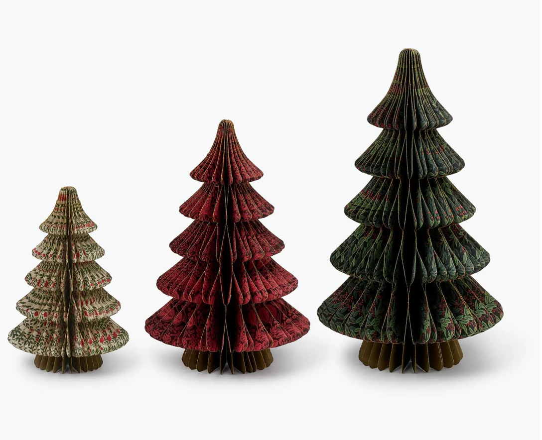 Christmastide Honeycomb Tree Decor S/3