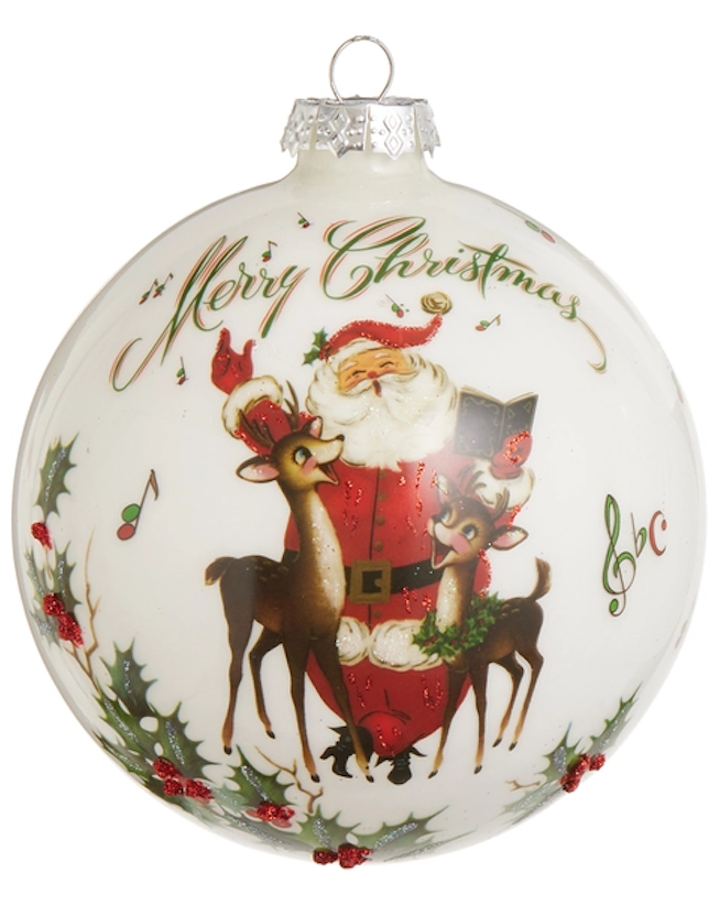 Santa's Choir Ball Orn