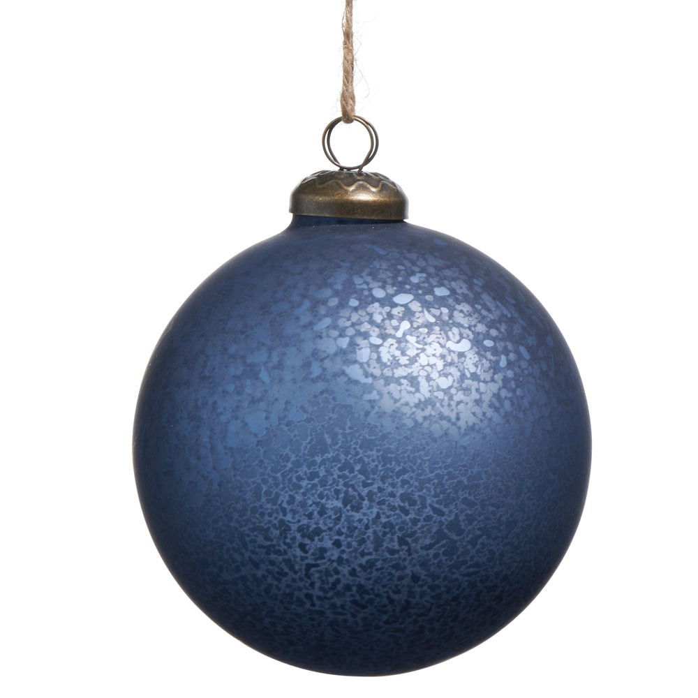 Blue Mercury Glass Ornament Collection