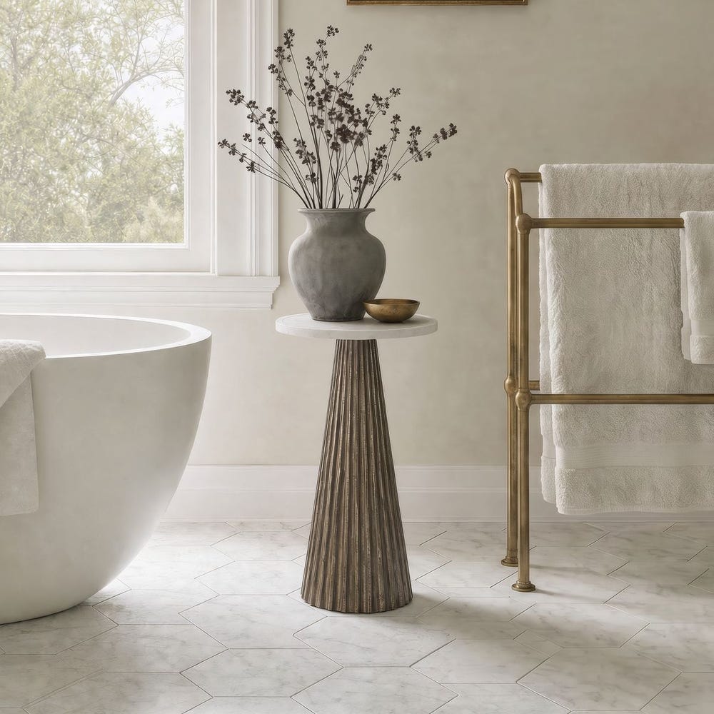 Fluted Accent Table