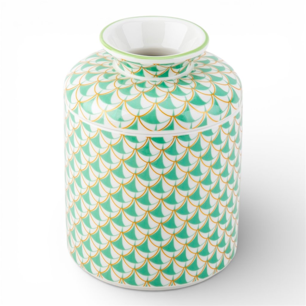 Teal Fishnet Tissue Box