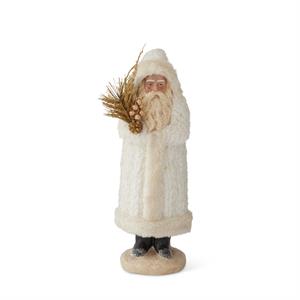 White Fleece Coat Santa Collection