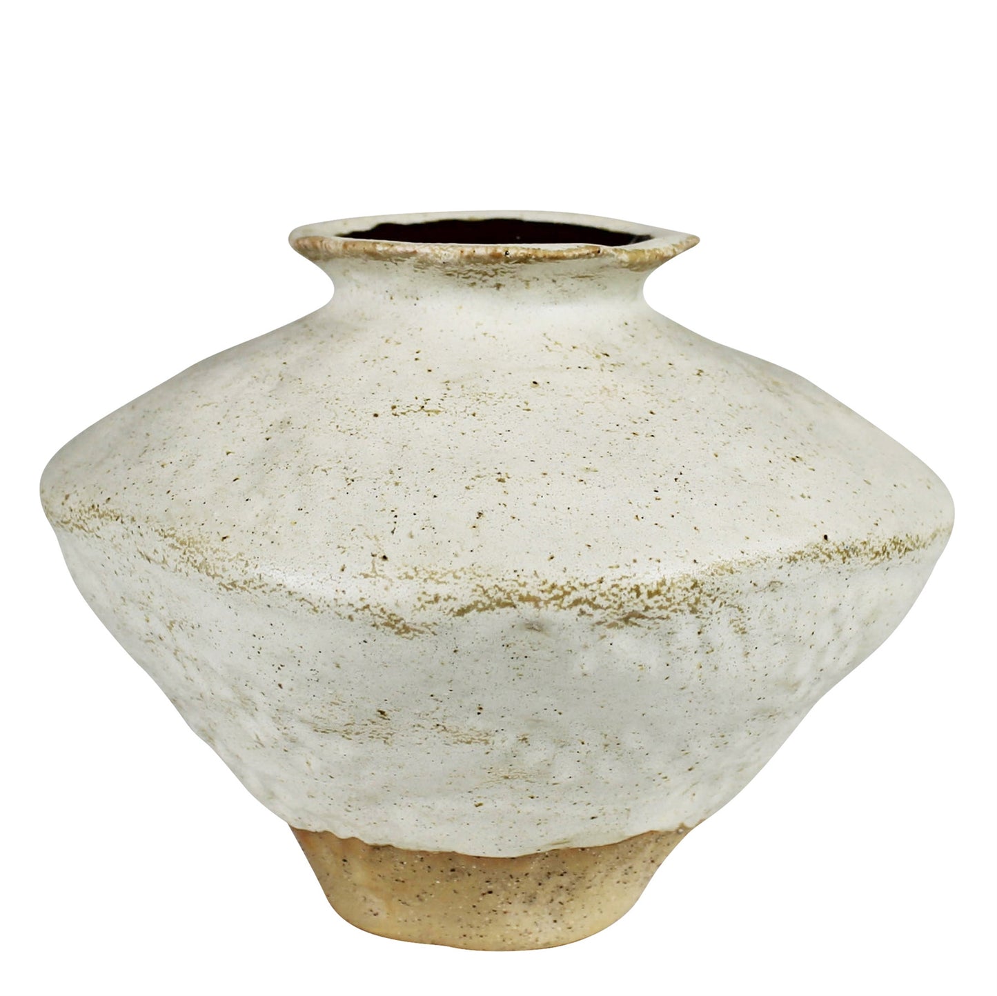 Ceramic Vase w/ Natural Base