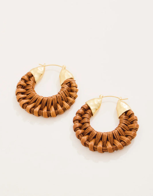 Wicker Hoop Earrings Collection