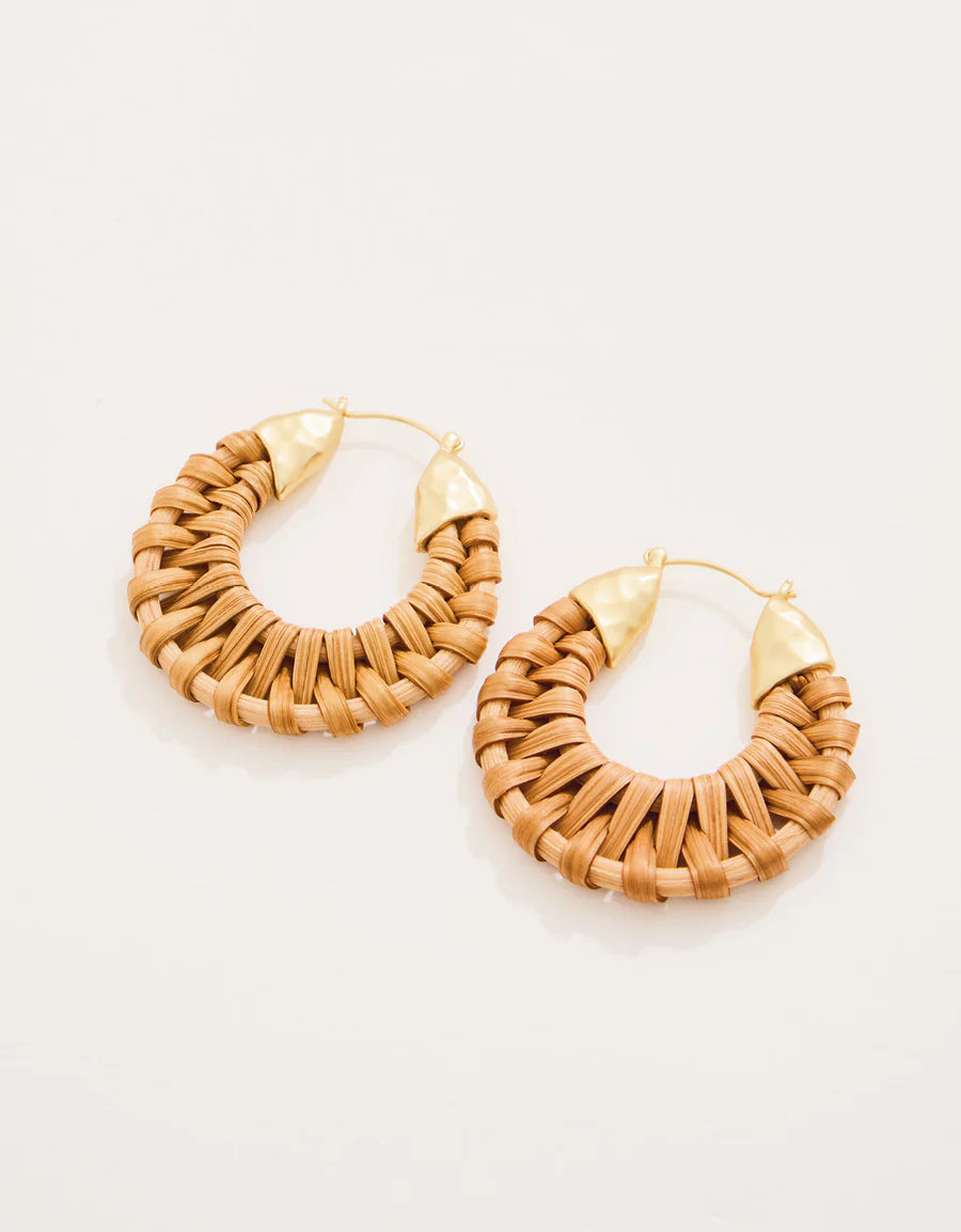 Wicker Hoop Earrings Collection