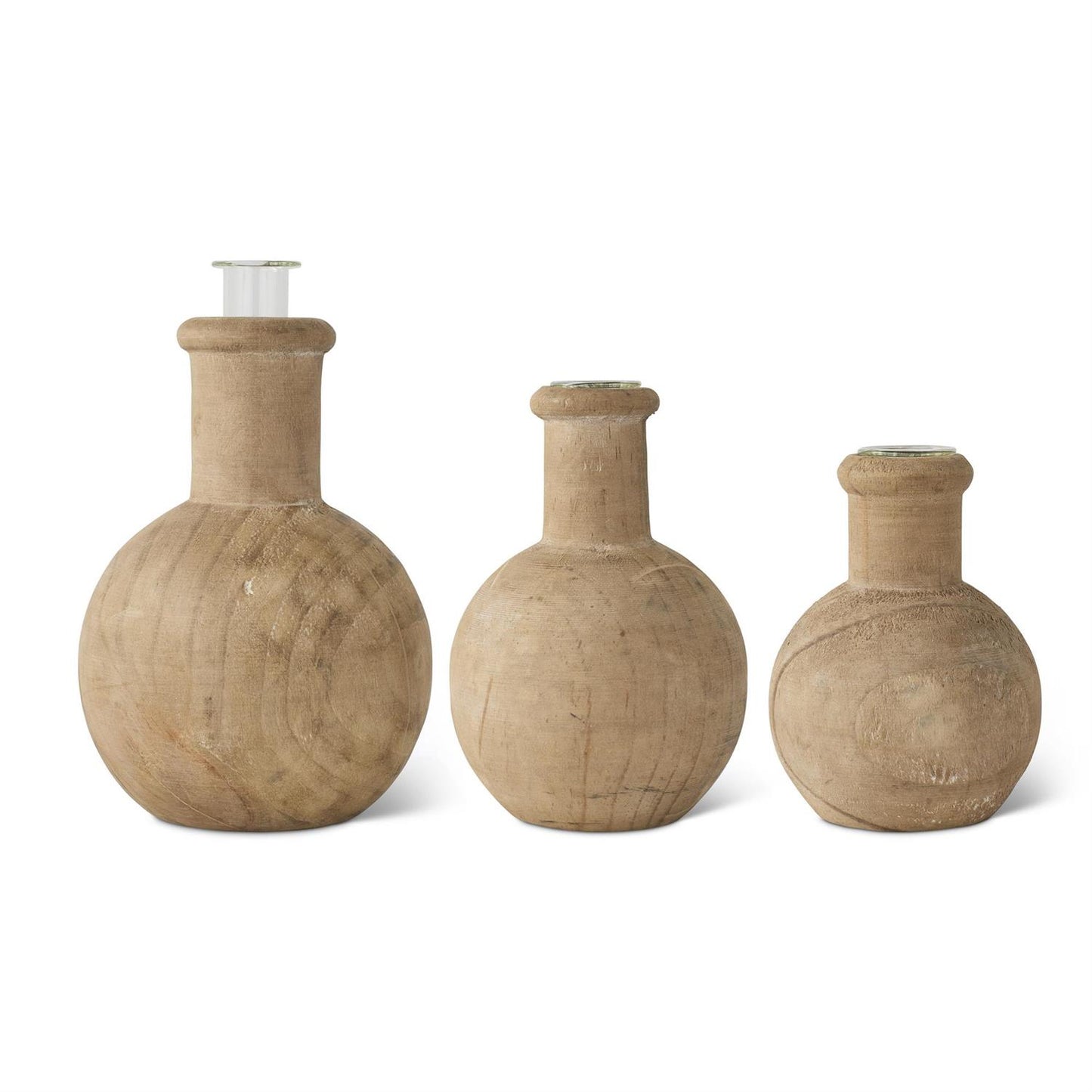 Pine Wood Bud Vase Collection