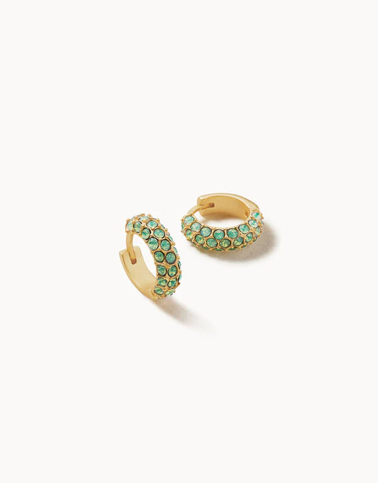 Atlantic Opal Pavé Hoop Earrings