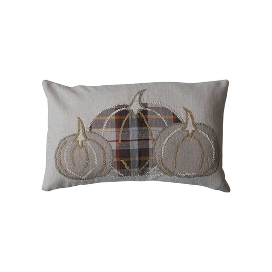 Pumpkin Lumbar Pillow, Cotton & Linen
