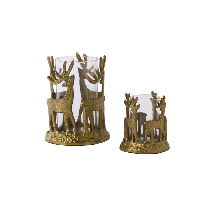 Deer Dance Votive Holder