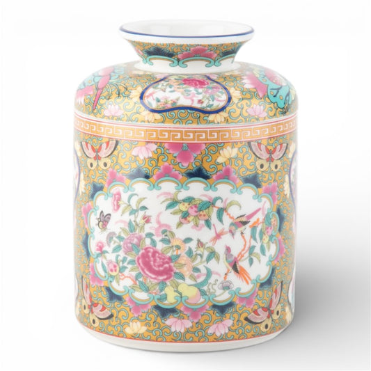 Rose Medallion Canton Porcelain Tissue Box