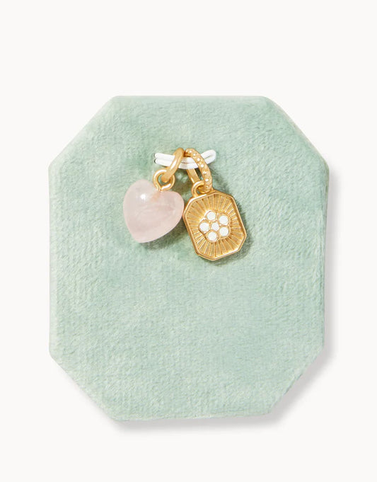 Valentine Heart/Flower Charm Set