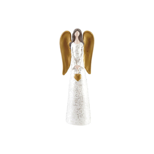Resin Angel w/ Heart & Glitter