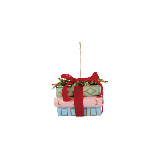Paper Stacked Books Ornament